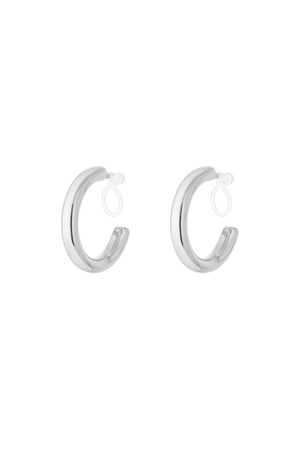 Damen Creolen Clip Vergoldet | Edelstahl | Goldfarbe
