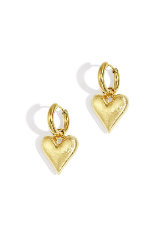 Damen Ohrringe Herz Schleife | 304S-Edelstahl | Goldfarbe & Silberfarbe