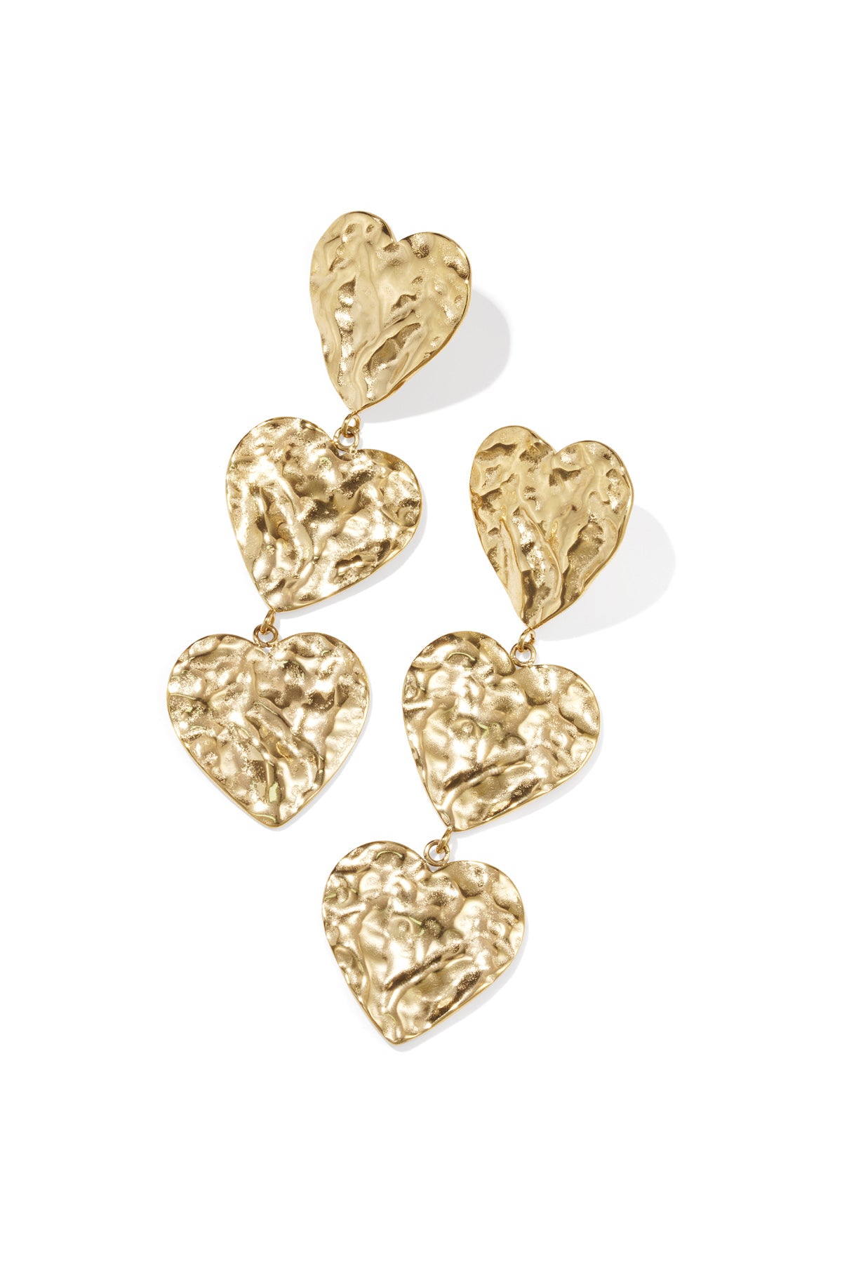 damen herzohrringe romantisch | edelstahl | gold & silber