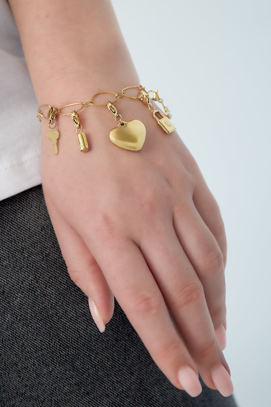großes herz diy armband