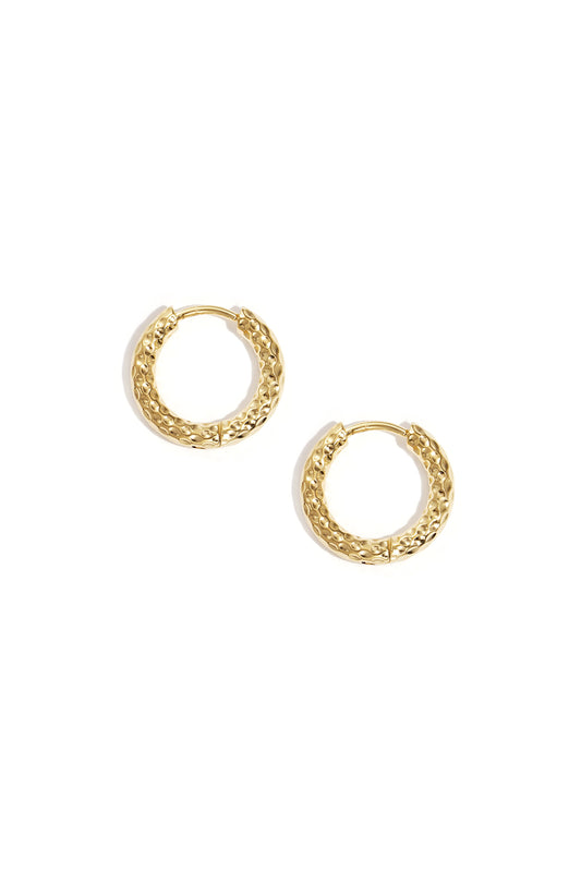 Damen Ohrringe Geätzt Goldakzente | Edelstahl | Goldfarbe & Silberfarbe