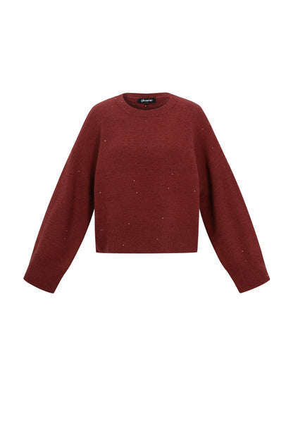 Damen Strickpullover Warm Gehobener | Polyester | Mehrfarbig