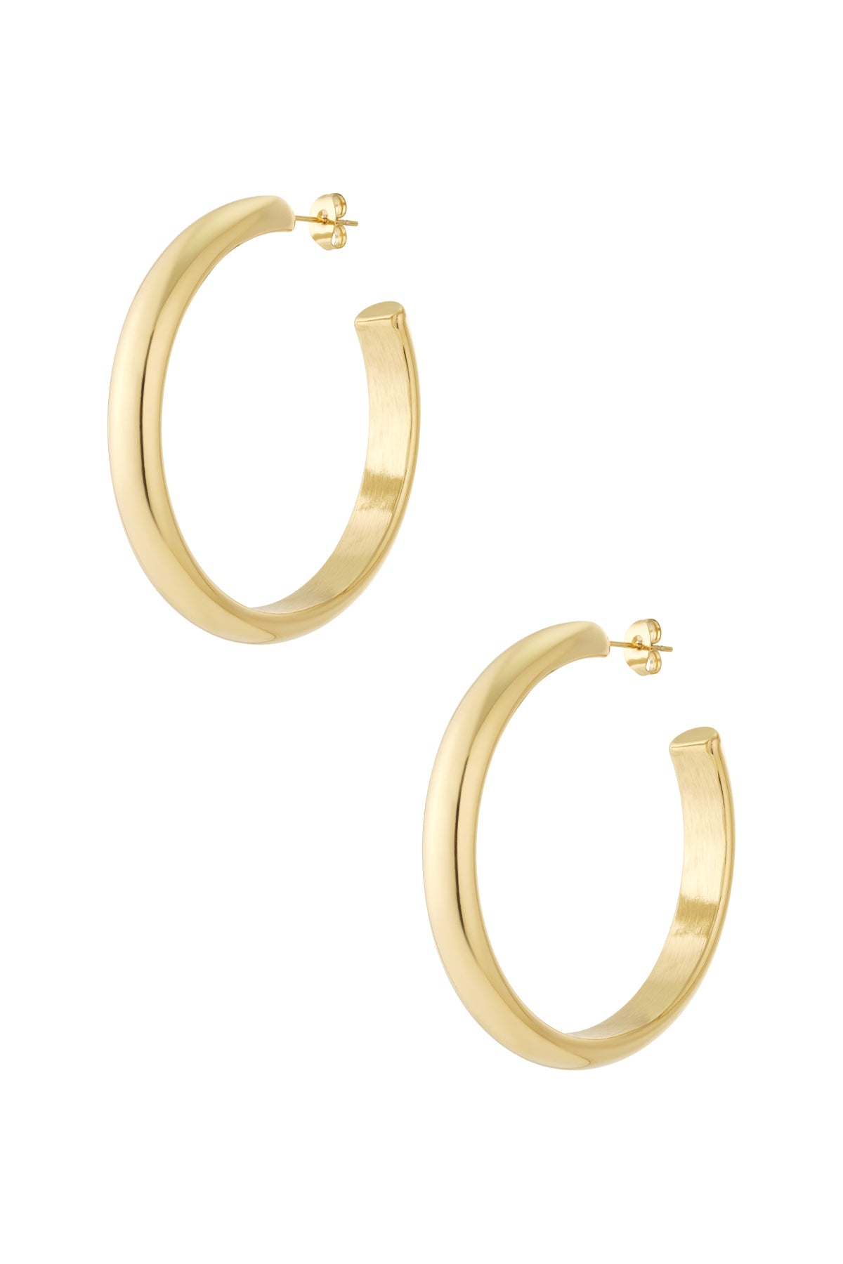 Damen Creolen 14K vergoldet | Edelstahl | Goldfarbe