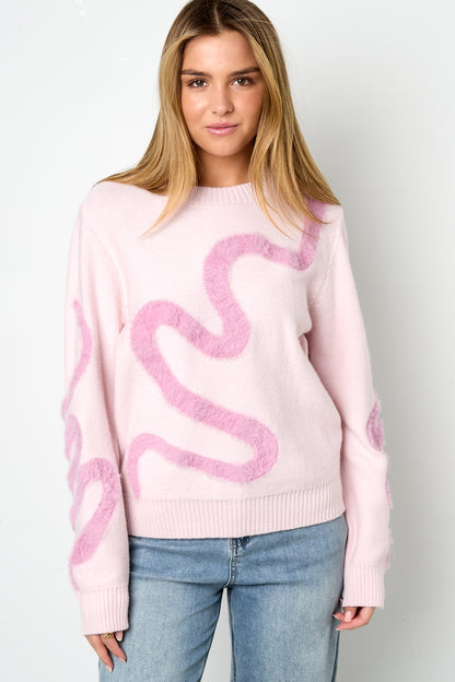 Damen Strickpullover Luxus | Polyester | Mehrfarbig