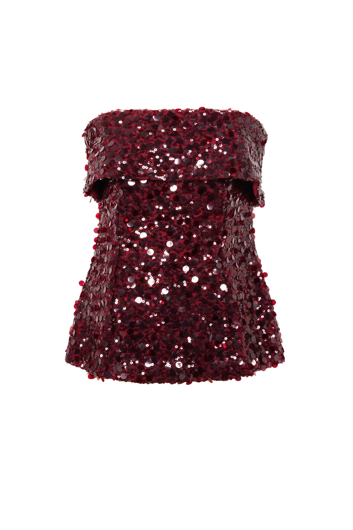 damen top pailletten ärmellos | polyester | mehrfarbig