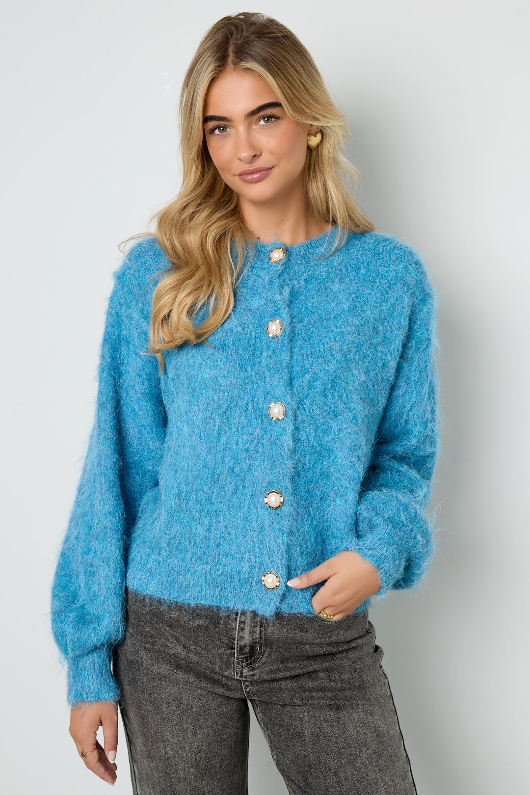Damen Strickjacke Herbst Winter | Polyester | Mehrfarbig