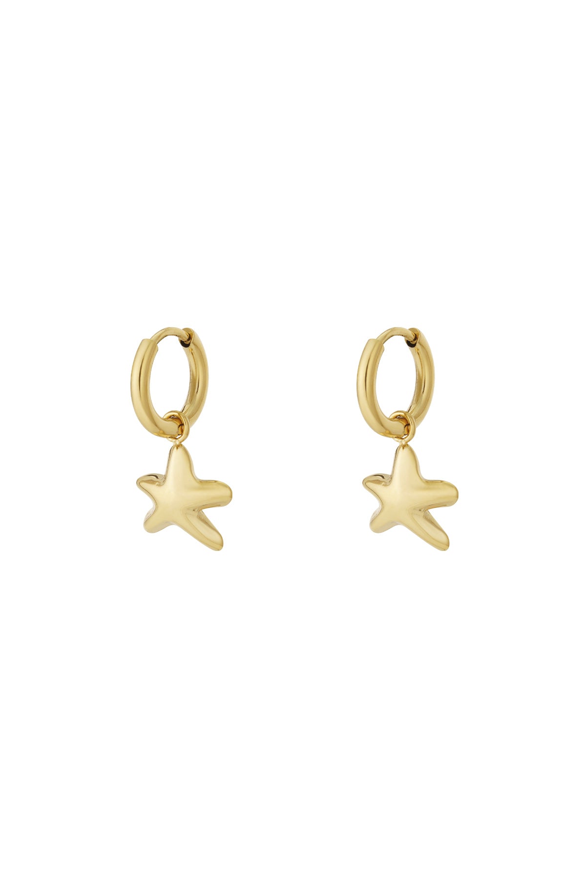 Damen Ohrstecker Mini-Stern Marine 14K | Edelstahl vergoldet | Goldfarbe