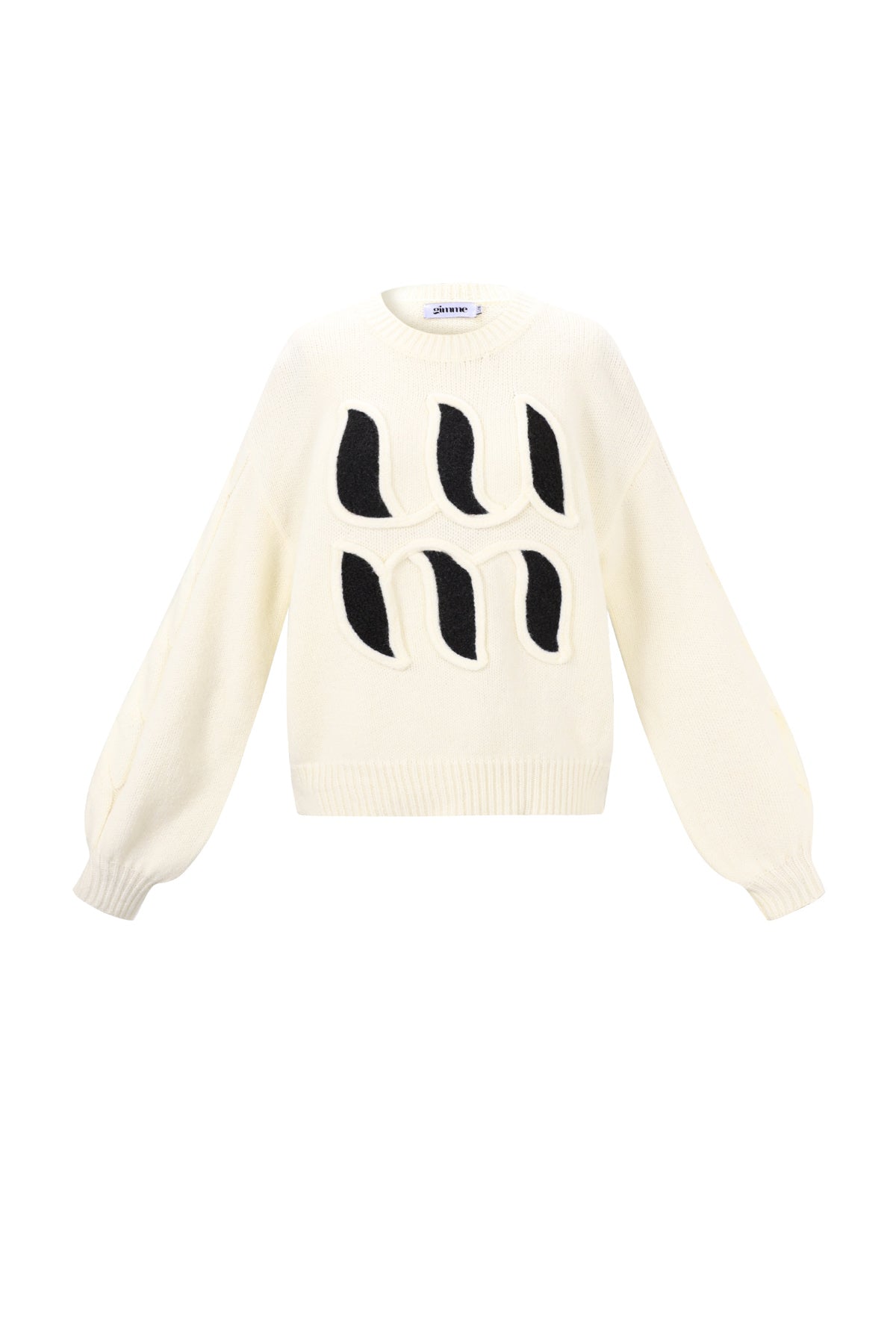 damen strickpullover buchstaben janna | polyester | mehrfarbig