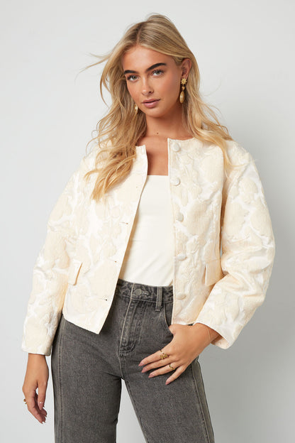 Damen Jacke Blumendruck | Polyester | Mehrfarbig