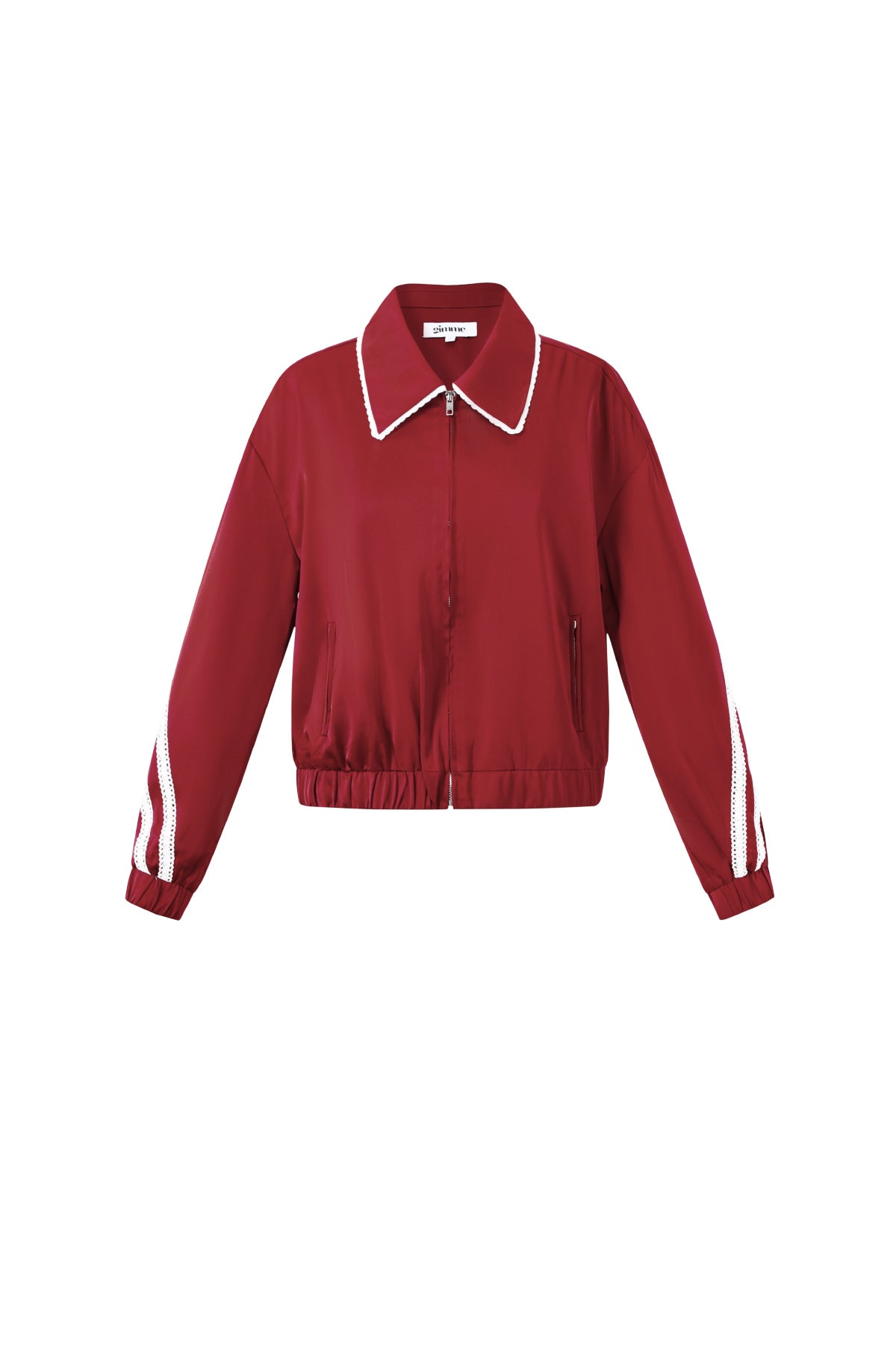 damen jacken set sportlich | farbkontrast | marineblau & rot