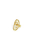 Damen Ring Zirkon Linien Daily | Edelstahl | Goldfarbe