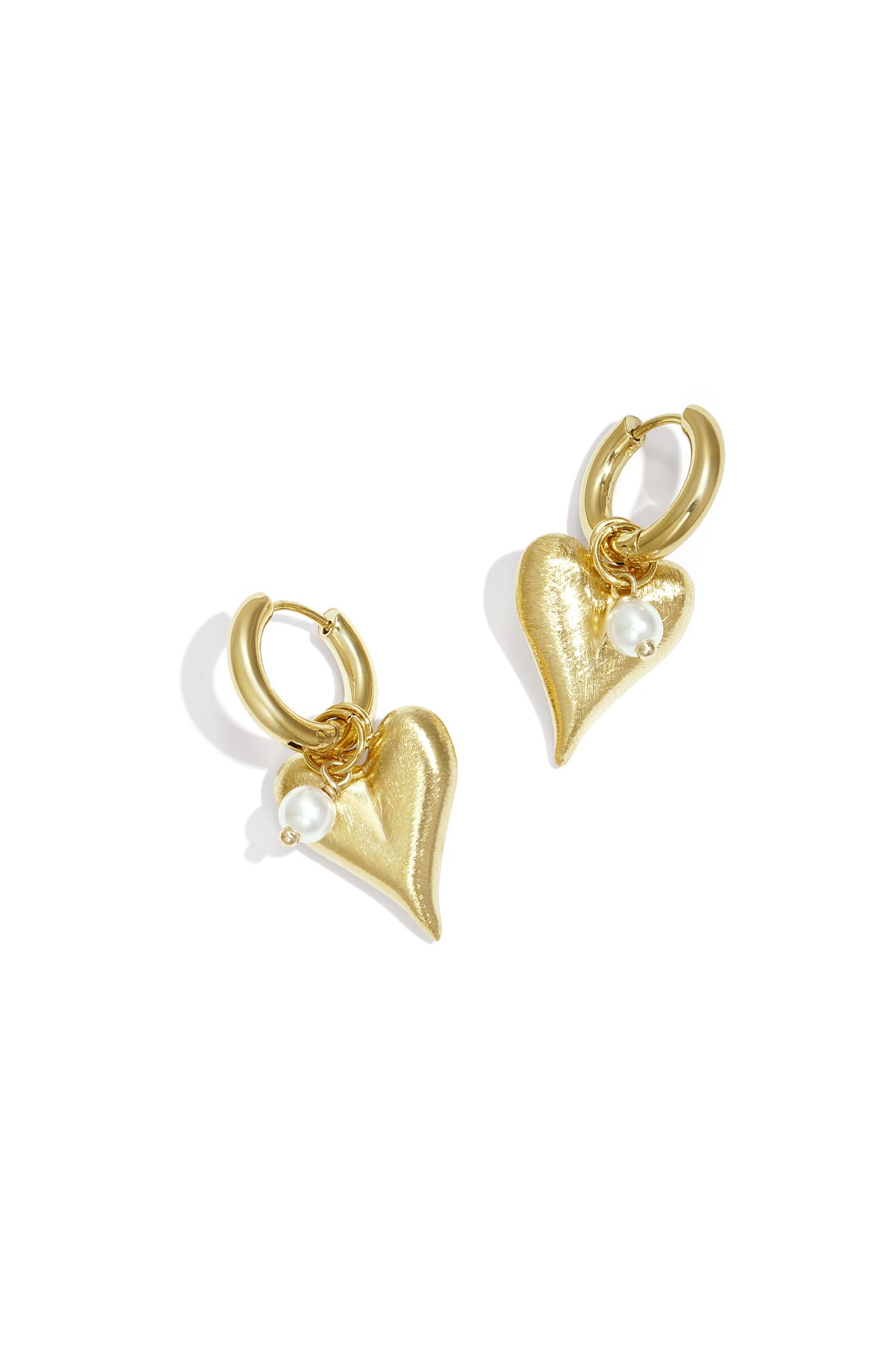 damen ohrhänger herz tropfen luxus | 304s-edelstahl | goldfarbe & silberfarbe