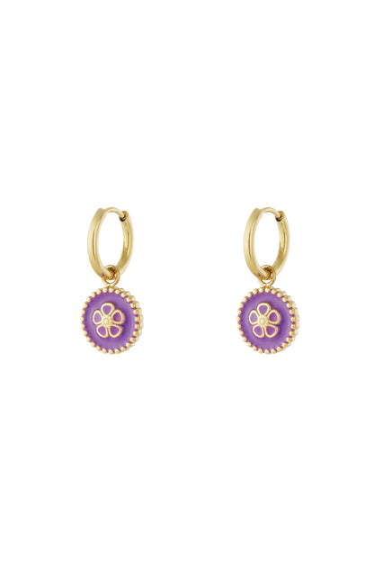 Edelstahl Tropfen Ohrringe Blume Casual Täglich Einfache Serie frauen schmuck