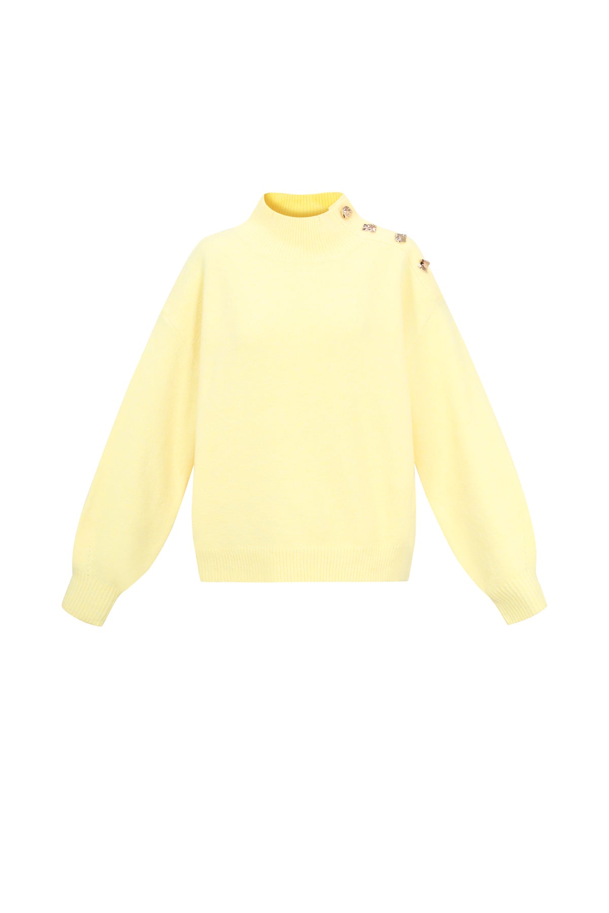 damen rollkragenpullover gestrickt | polyester | mehrfarbig