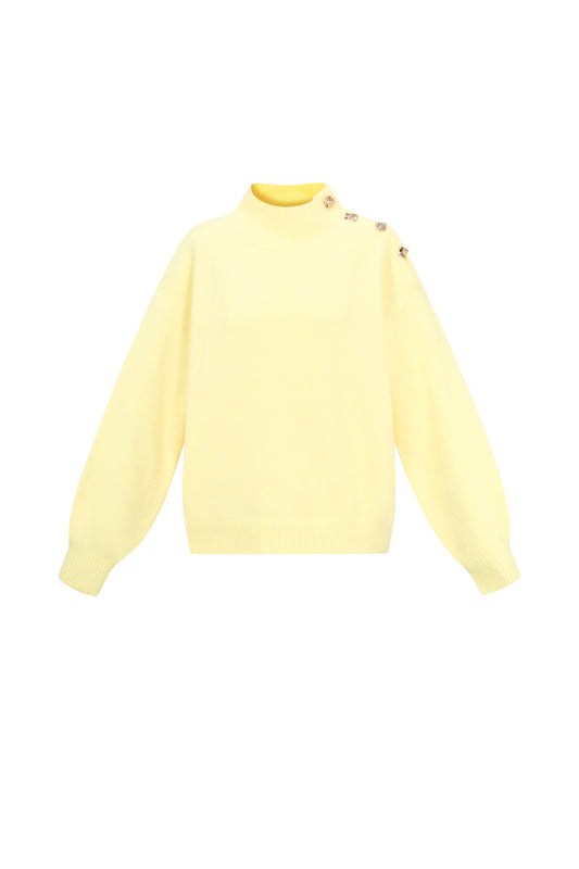Damen Rollkragenpullover Gestrickt | Polyester | Mehrfarbig