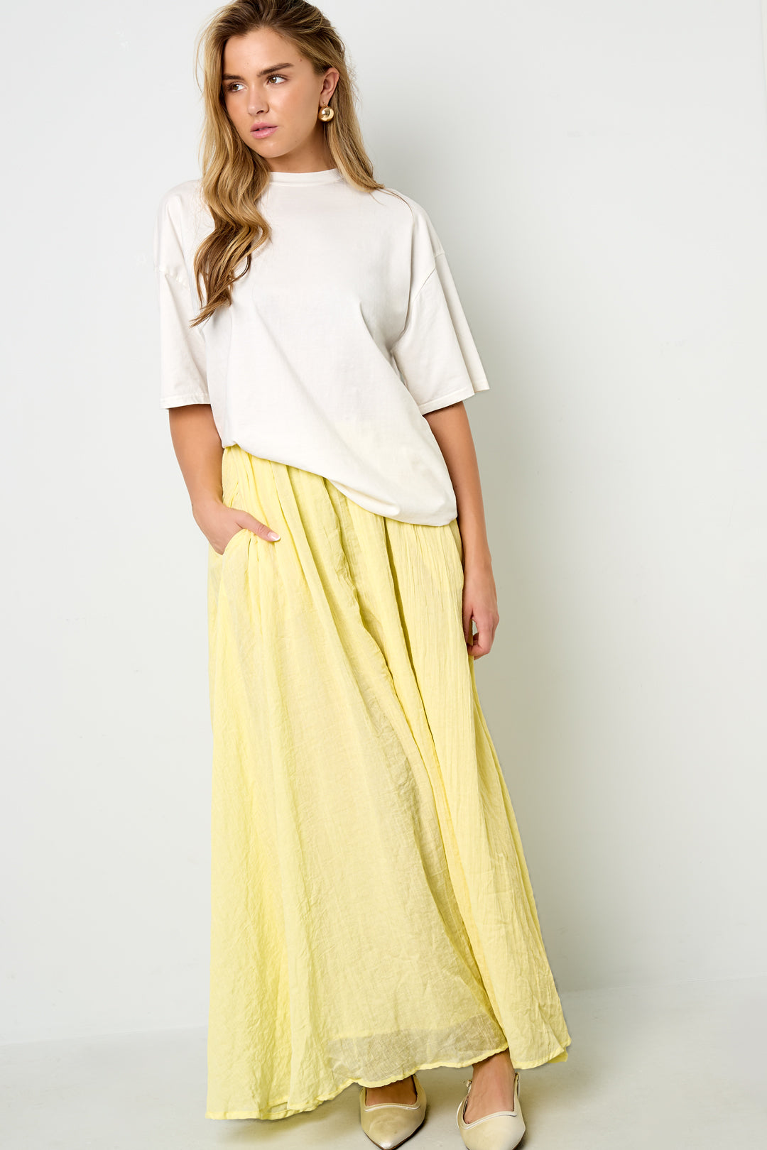 Damen Maxirock Frühling Sommer | Polyester | Mehrfarbig