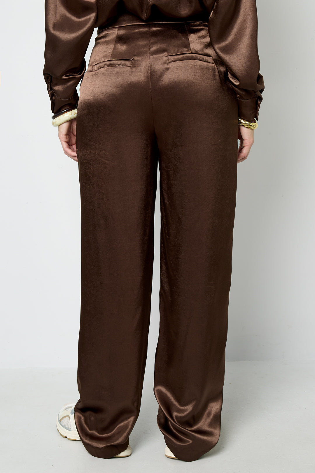 Damen Hose Lässig Uni | Polyester | Mehrfarbig