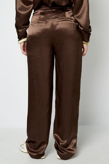 Damen Hose Lässig Uni | Polyester | Mehrfarbig