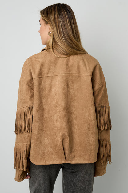 Gewebte Polyesterfaser Damen-Bluse Casual Einfarbig Herbst/Winter Fransen-Detail