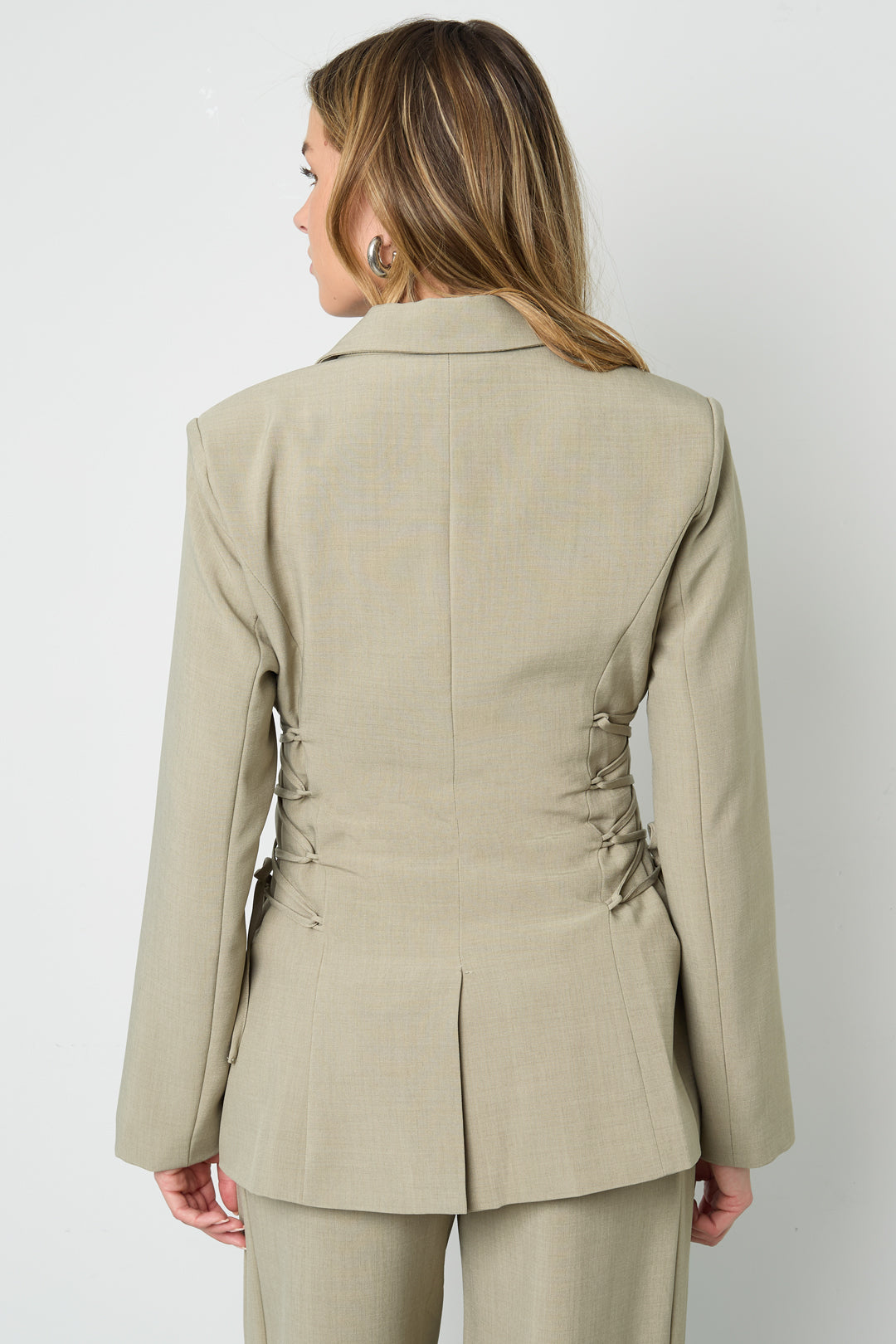 Gewebte Polyesterfaser Damen-Anzug Elegant Schnürung