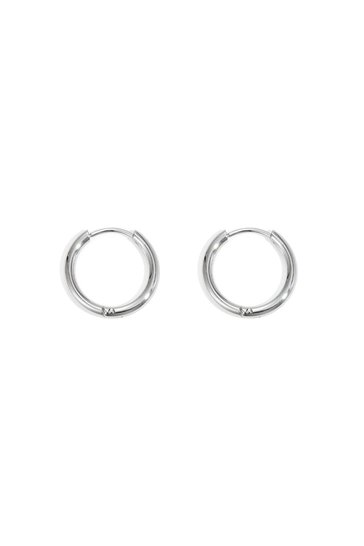 damen creolen 1,6 cm mini | edelstahl | gold & silber