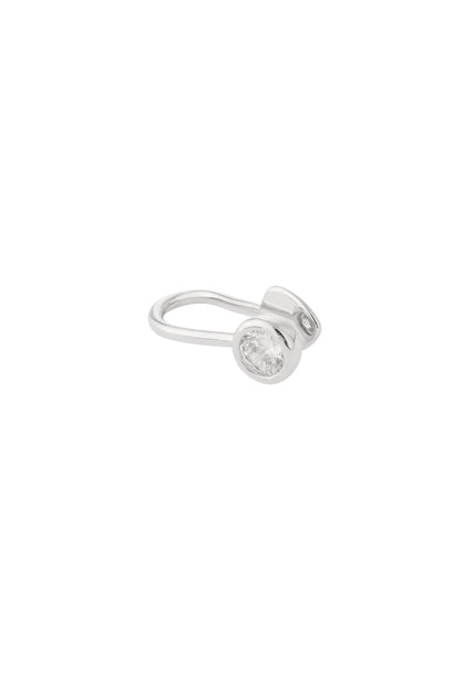 Damen Ear Cuff & Nasenmanschette Zirkon Exklusiv | Kupfer | Goldfarbe & Silberfarbe