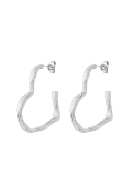 Damen Herz-Creolen Vielseitig | Edelstahl | Gold & Silber