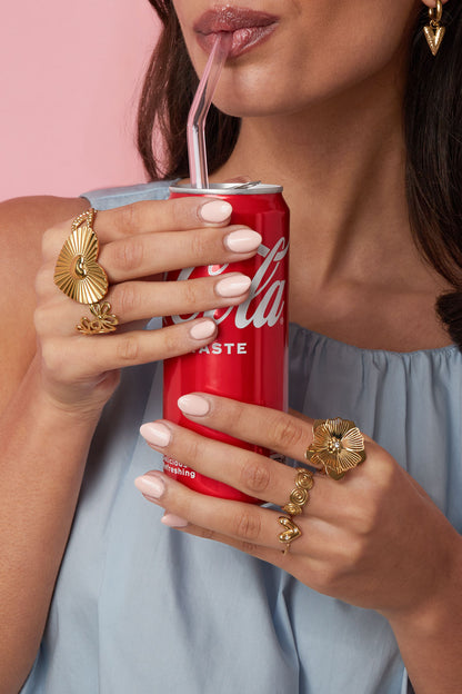 Damen Ring Blume Statement Daily | Edelstahl | Goldfarbe