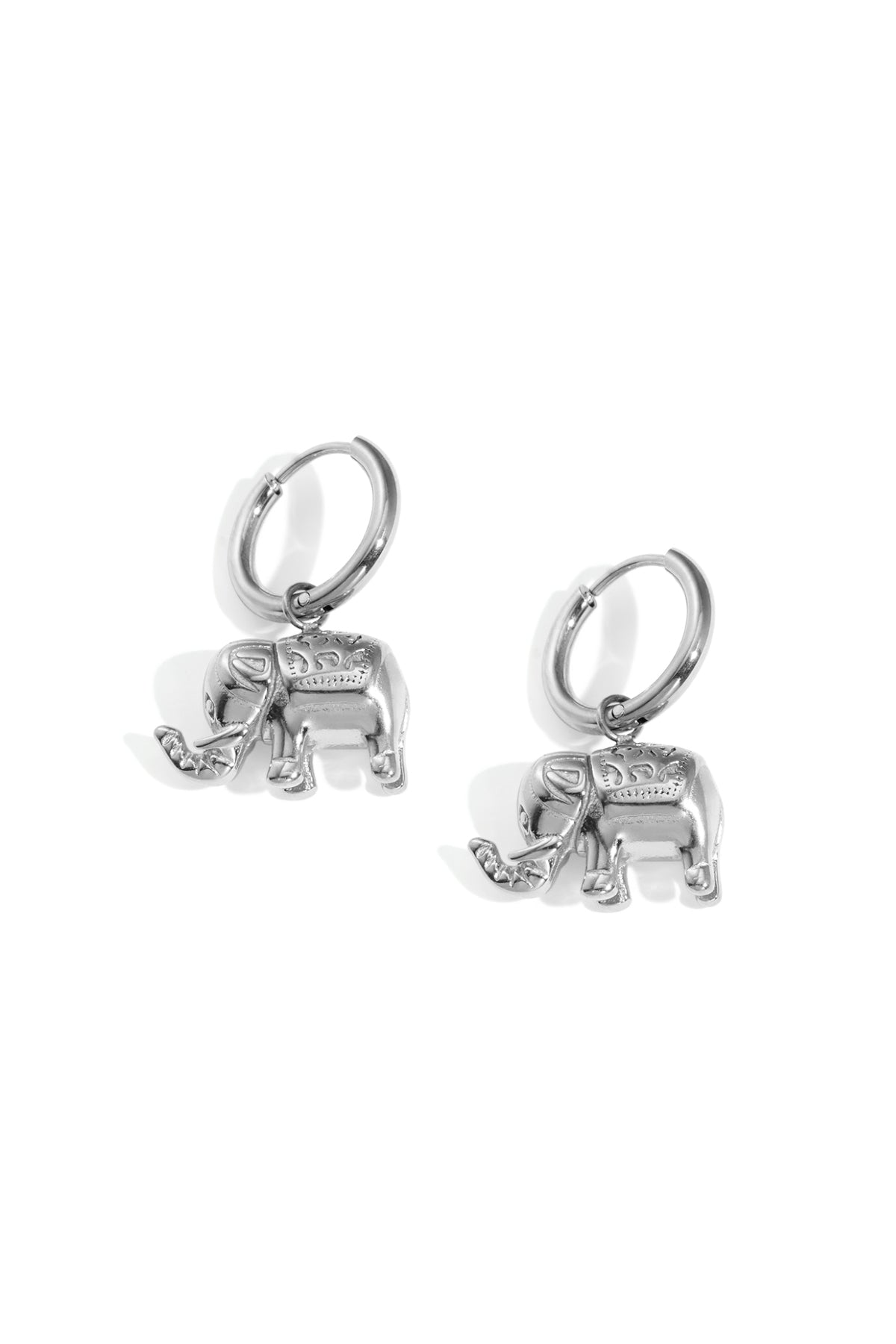 damen ohrringe elefant | edelstahl | gold & silber