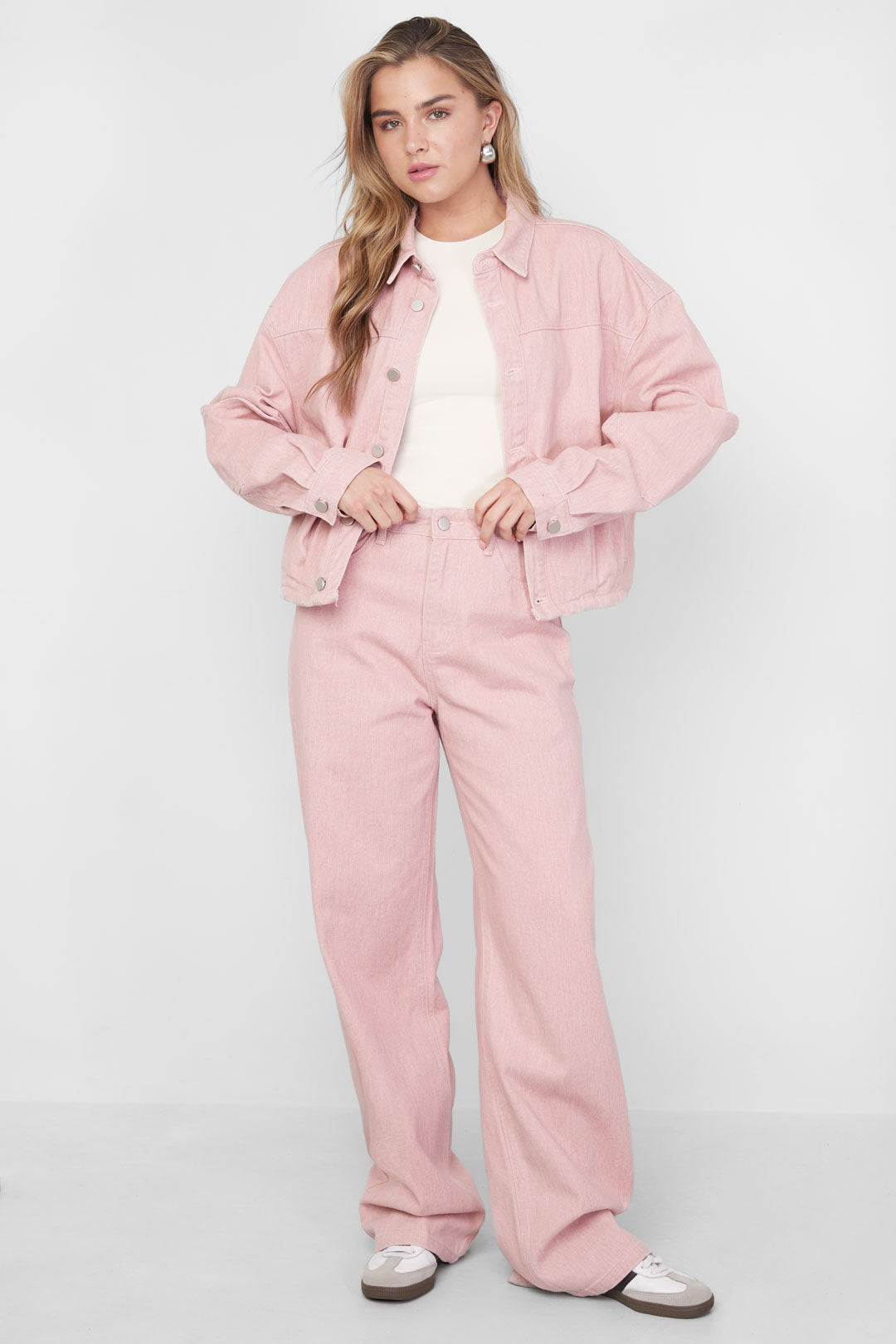damen hose four seasons | baumwolle | rosa