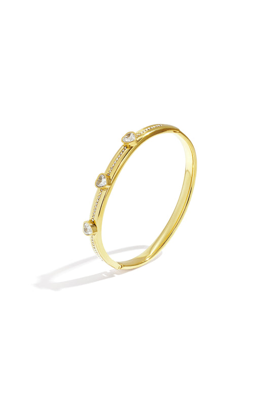 Edelstahl Armreifen Herz Casual Täglich Einfache Serie frauen schmuck