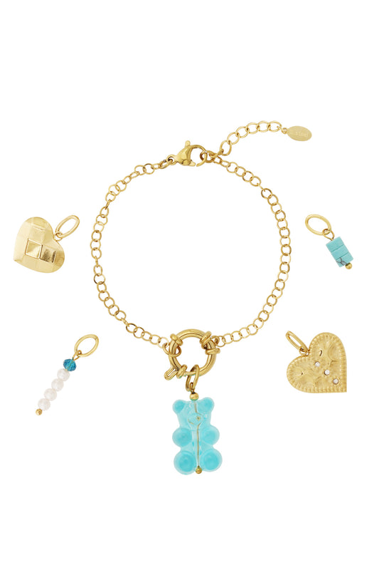 Damen Armband Gummibaerchen | Vergoldet | Goldfarbe
