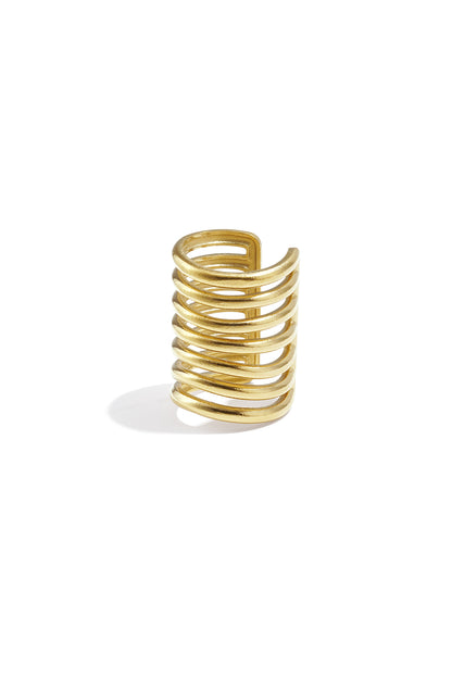 Damen Ohrmanschetten Casual | Edelstahl | Goldfarbe
