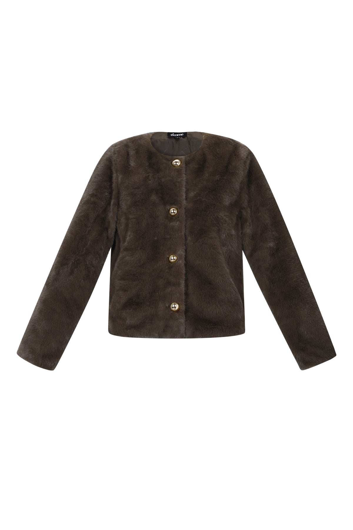 damen jacke vollton herbst | polyester | brauntöne