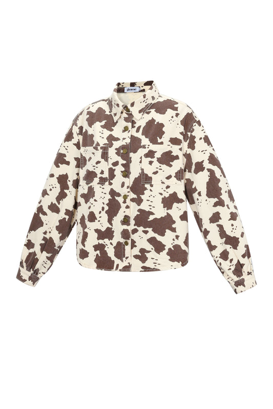 Damen Jeans Set Leopardenmuster | Baumwolle | Mehrfarbig