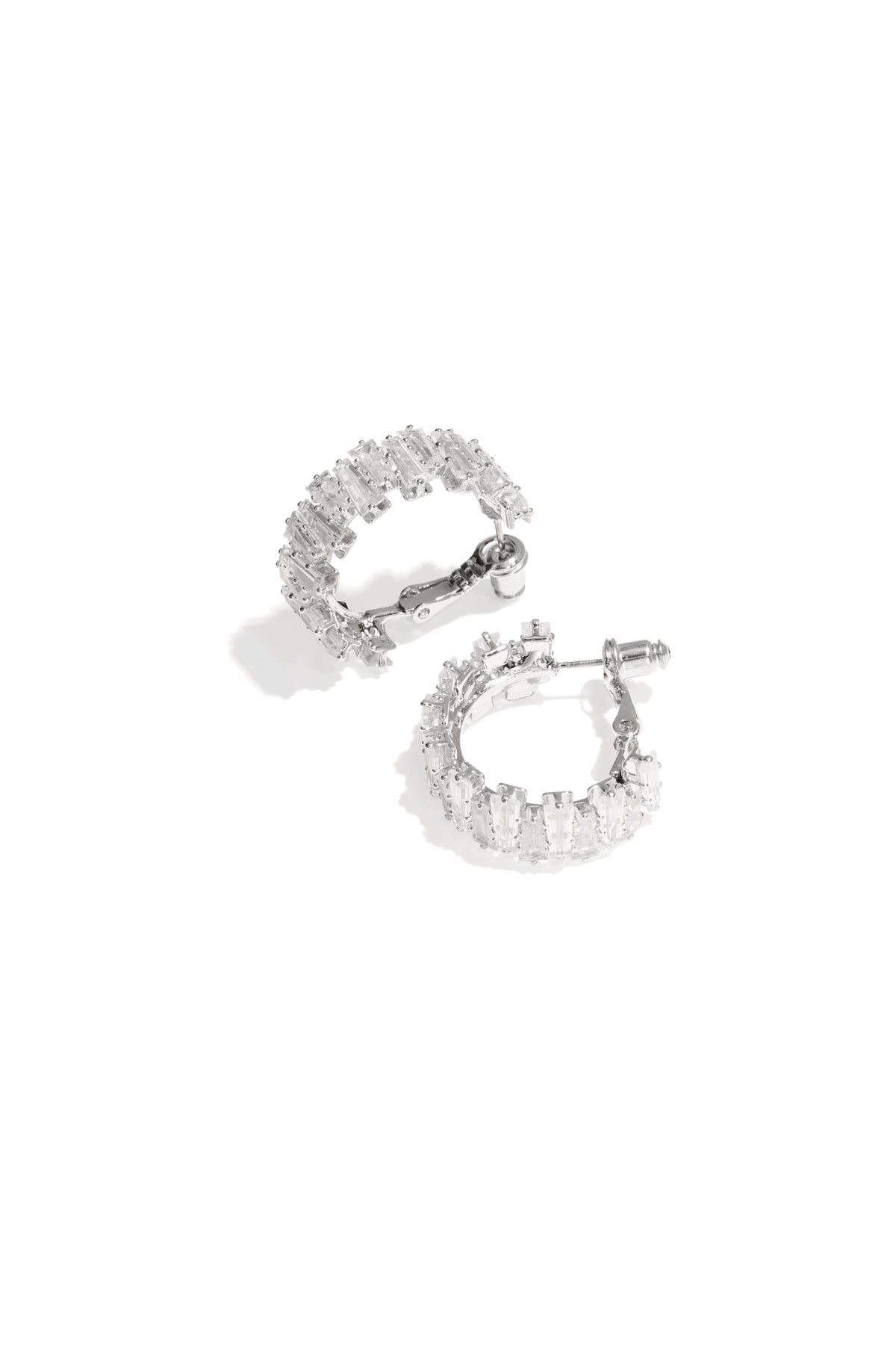 Damen Creolen Geometrisch Zirkon | Kupfer | Gold & Silber