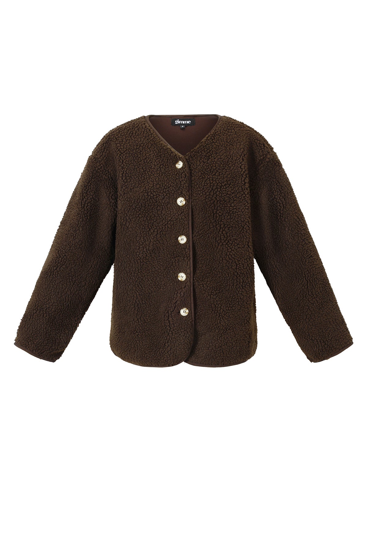damen teddymantel luxus | polyester | mehrfarbig