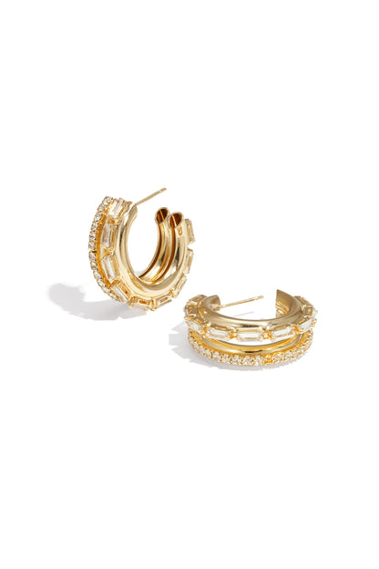 Eisen Creolen Kreis Elegante Weihnachten Luxuriöse Serie Damen Schmuck