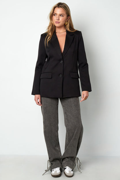 Polyester Damen Anzug-Set Tailliert Schleifen-Detail