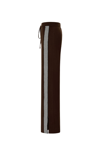 Damen Strickhose Streifen | Baumwollstrick | Mehrfarbig