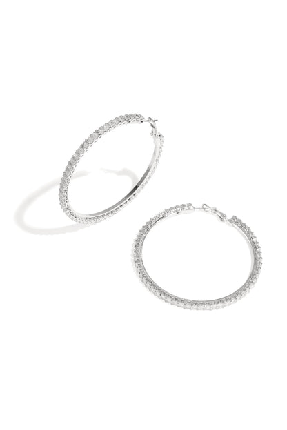 Damen Creolen Kreis Zirkon | Kupfer | Gold & Silber