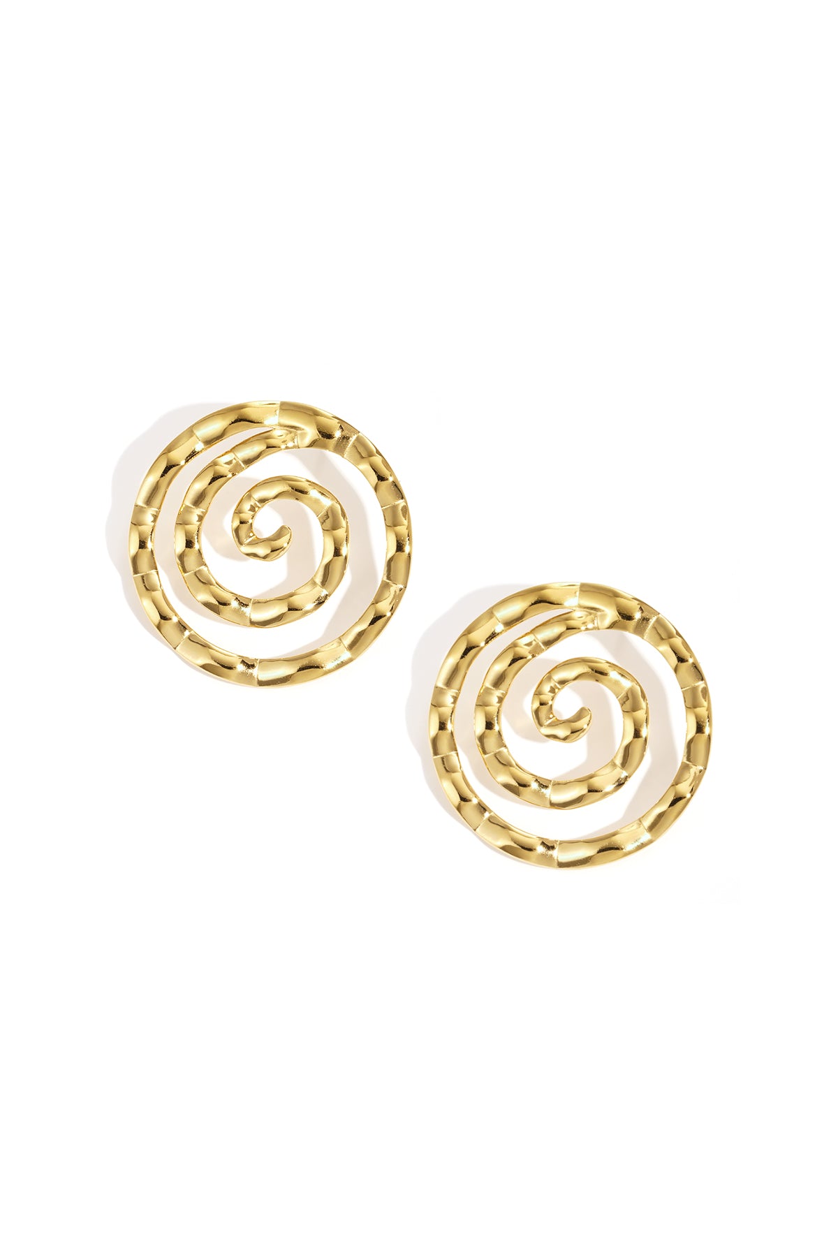 Damen Ohrstecker Linien Minimalist | Edelstahl | Goldfarbe