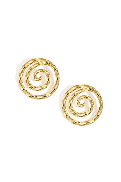 Damen Ohrstecker Linien Minimalist | Edelstahl | Goldfarbe