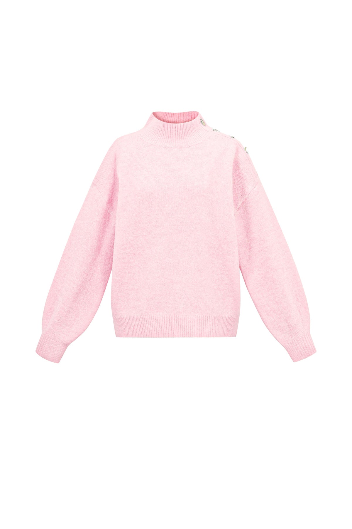 damen rollkragenpullover gestrickt | polyester | mehrfarbig