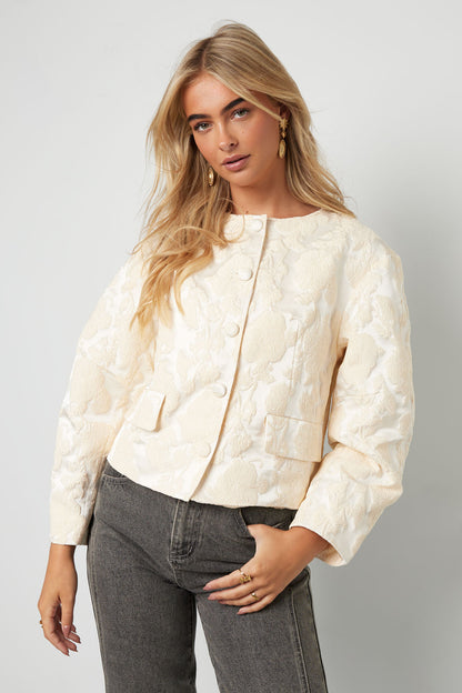 Damen Jacke Blumendruck | Polyester | Mehrfarbig
