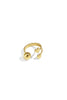 Damen Ring Herz Minimalistisch | Edelstahl | Goldfarbe & Silberfarbe