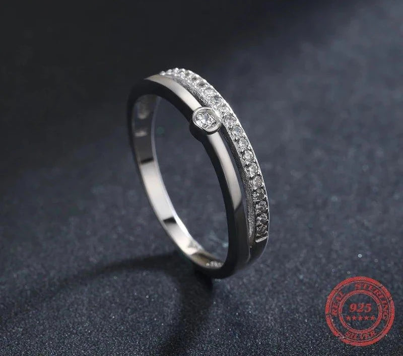 finityzoneeleganter 925 sterling silber ring für frauen – luxuriöse hochzeits - geschenke