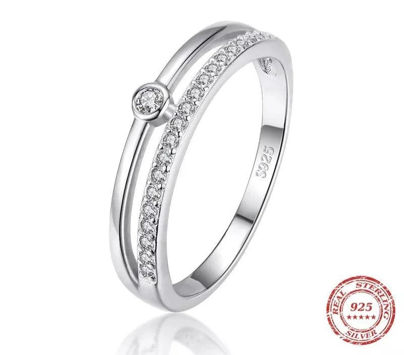 finityzoneeleganter 925 sterling silber ring für frauen – luxuriöse hochzeits - geschenke