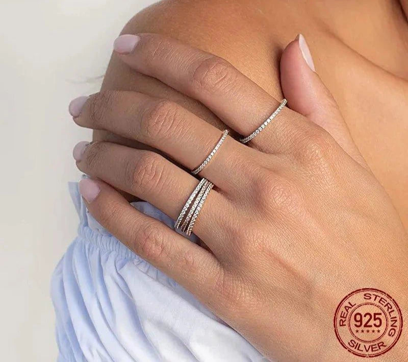 finityzoneeleganter bamoer 925er sterling silber ring – zeitlose eleganz für sie