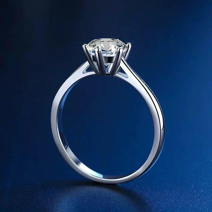 finityzoneEleganter Moissanite - Ring für Frauen – 0,3ct, Sterling Silber, Goldplattiert